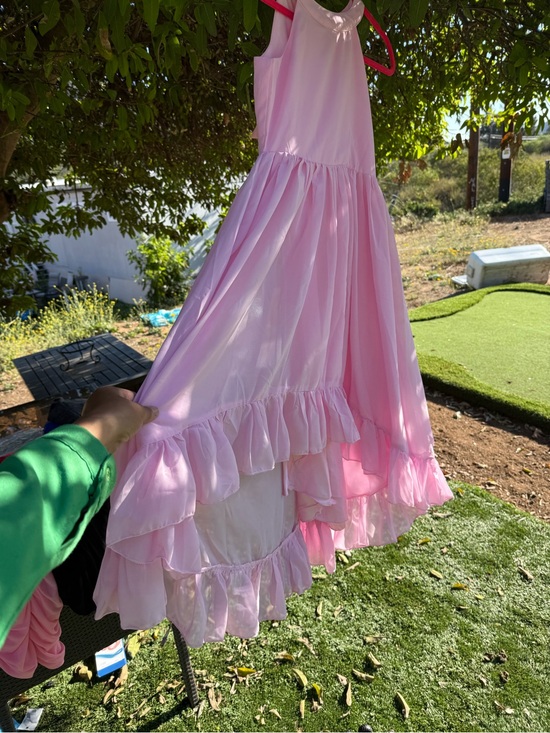Other - Pink Ruffled Tiered Maxi Dress